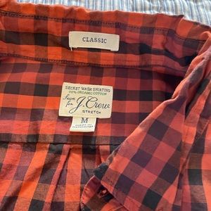 Men’s J. Crew, organic cotton, secret wash button down shirt